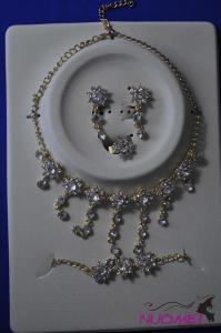 FJ0065fashion shining jewelry with earrings