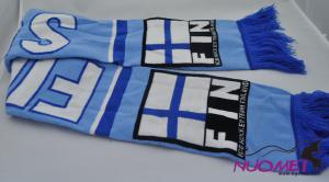 FS0003Fashion blue scarf for ballgame fans