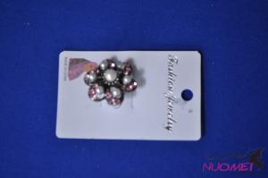 FJ0071fashion small brooch with pearl and shining diamond