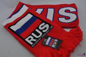 FS0005Fashion red scarf with flag pattern