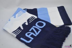 FS0013Fashion scarf with dark blue and white stripe