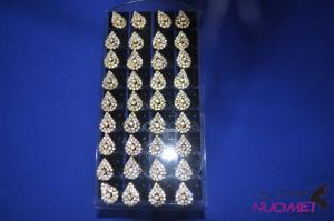 FJ0078fashion diamond water-drop earrings