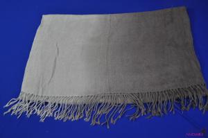 FS0042Fashion grey scarf with tassels