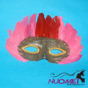 CM0027carnival gorgeous mask with plume