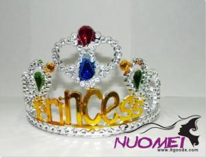 HT0041Crown with golden decoration for girl and party