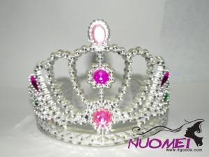 HT0054Crown with pink decoration for girl and birthday