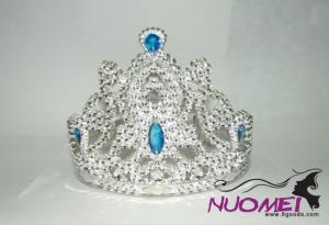 HT0055Crown with blue decoration for birthday and celebration