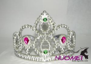 HT0056Crown with pink and green decoration for children and party