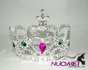 HT0057Crown with pink and green decoration for children
