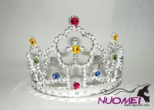 HT0059Crown with colorful decoration for children and celebration