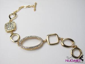 FJ0088Fashion golden and diamond bracelet