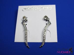 FJ0116Fashion White and diamond earrings