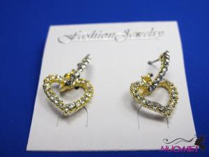 FJ0149Fashion Golden and diamond earrings