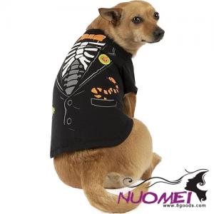 DC0030 Halloween Skeleton Tuxedo T-Shirt for Dogs