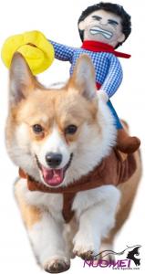 DC0059 Cowboy Rider Dog Costume for Dogs Clothes Knight Style with Doll