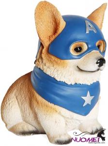 DC0095 Dog Avengers Costume Piggy Bank