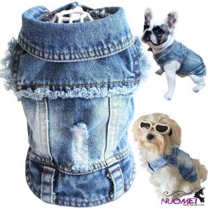 DC0127 Dog Jean Jacket for Small Dogs Girl