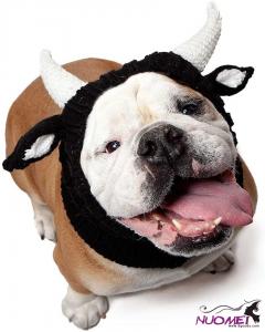 DC0143 Bull Dog Costume - No Flap Ear Wrap Hood for Pets (Large)