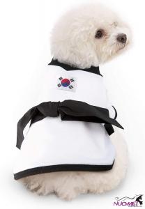 DC0145 Athletic Costume with Black Belt Uniform for Dogs
