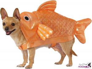 DC0242 Gold Fish Dog Costume, M