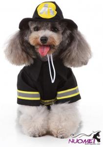 DC0248 1 Set Dog Firefighter Costume Dog