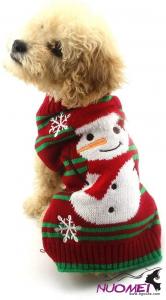 DC0251  Dog Snowman Sweaters M