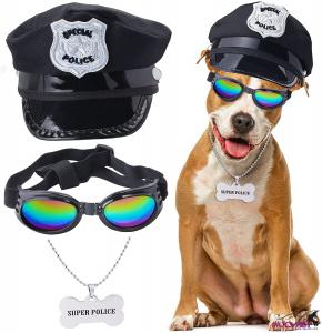 DC0252 Pet Police Costume Accessory Set Dog