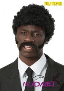 CW0101 Pulp Fiction Jules Winnfield Wig and Facial Hair Set for Men