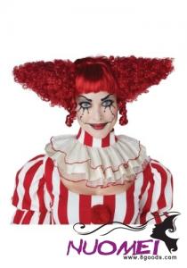 CW0159 Dark Red Creepy Clown Wig