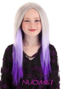 CW0227 Purple and Gray Ombre Kids Wig