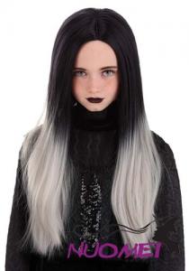 CW0237 Black and Gray Kids Ombre Wig