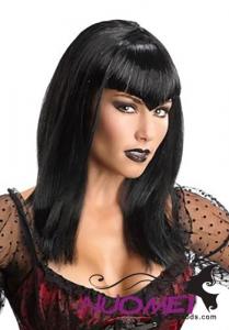 CW0366 Black Glitter Vampire Adult Wig