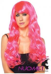 CW0407 Neon Pink Long Wig