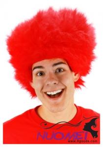 CW0459 Fuzzy Red Costume Wig