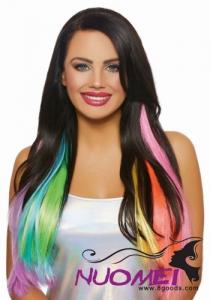 LW0021 3-Piece Neon Rainbow Long Wavy Hair Extensions