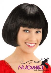 A0067 Deluxe Black Flapper Wig