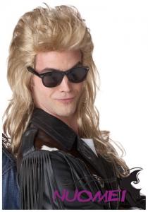 A0121 80s Blonde Rock Mullet Wig