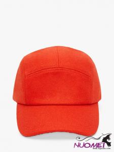H0017 Mango Five Adjustable Baseball Cap, Orange