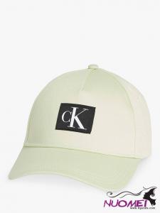 H0018 Calvin Klein Jeans Organic Cotton City Baseball Cap, Jaded Green