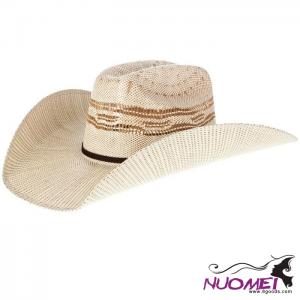 F0048 Twister Tan Bangora Straw Cowboy Hat