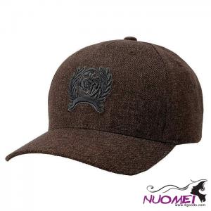 F0057 Mens Cinch Brown Embroidered Logo Cap