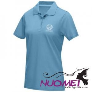 D0183 GRAPHITE GREY SHORT SLEEVE LADIES GOTS ORGANIC POLO XS in Nxt Blue