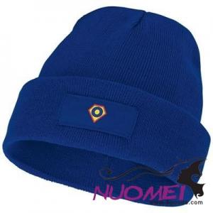 F0157 BOREAS BEANIE with Patch in Blue