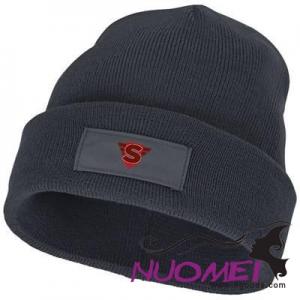 F0160 BOREAS BEANIE with Patch in Storm Grey