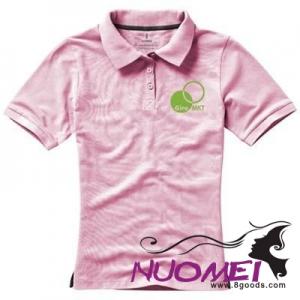 D0315 CALGARY SHORT SLEEVE LADIES POLO in Light Pink