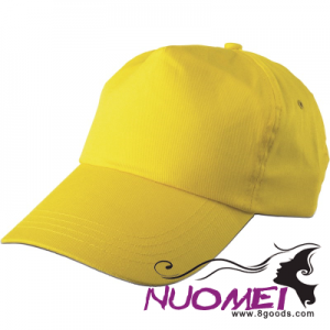 F0217 BASEBALL CAP, COTTON TWILL in Yellow