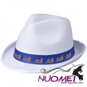 F0231 TRILBY HAT in White Solid