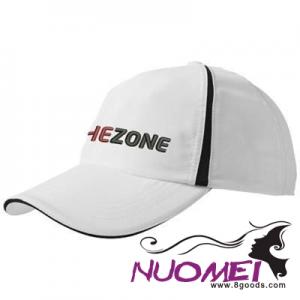 F0243 COOL FIT SANDWICH CAP in White Solid