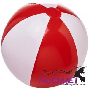 B0419 BORA SOLID BEACH BALL in Red-white Solid