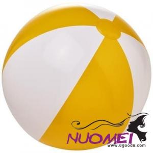 B0434 BORA SOLID BEACH BALL in Yellow-white Solid